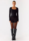 Kiely Long Sleeve Top Black