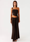 Luara Cut Out Maxi Dress Chocolate