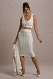 Dee Cream Boucle Crop Top