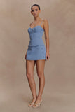 Jaime Spaghetti Strap Suiting Top Ocean Blue