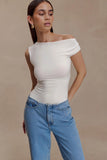 Niamh Modal Twist Back Bodysuit Ivory