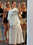 Jaz Lace Maxi Skirt White