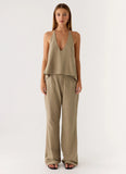 Ingrid Top - Sand Brown