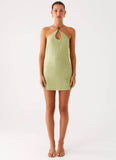 Kiara Beaded Mini Dress Mint