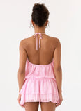 Parade Halter Mini Dress - Pink