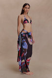 Evie Chiffon Sarong Multi Fluid Reverie Print