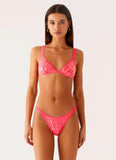 Croatia Bikini Bottoms Pink Sequin