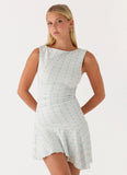 Summer Delight Mini Dress Vintage Stripe