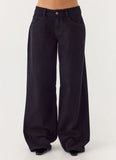 Waylon Low Rise Denim Jeans Black