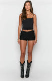 Leo Black Micro Shorts