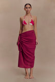 Evie Cotton Sarong Wine