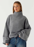 Roux Knit Sweater Grey