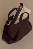 Baylor Faux Suede Bag Chocolate