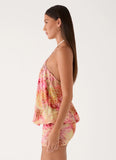 Solarae Mini Dress Botanic Cheetah