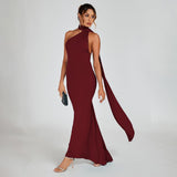 Women Sexy Backless Dress Bodycon Sleeveless Open Back Maxi Dress Formal Cocktail Wedding Guest
