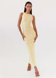 Holly Knit Maxi Dress Yellow