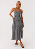 Larnie Midi Dress Black Gingam