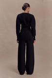 Kerrymae Straight Leg Knit Pants Black