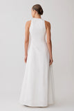 Sienna Button Down Maxi Dress White