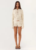Cynthiana Mini Shorts Ivory