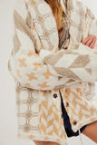 Women Cardigan Sweater Shawl Collar Button Down Oversized Sweaters Boho Fall Coat