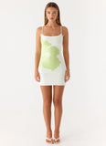 Deimia Knit Mini Dress White