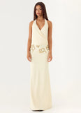 Sandrine Beaded Maxi Dress Yellow