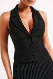 Mura Suiting Vest Black
