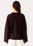 Jack Oversized Knit Sweater Chocolate