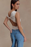 Niamh Modal Twist Back Bodysuit Ivory