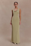 Marta Slinky Cowl Maxi Dress Sage