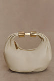 Bristol Mini Croissant Leather Bag Ivory