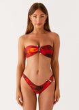 Ilyana Bandeau Bikini Top Scarlet Blur
