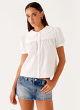 Nostalgia Babydoll Shirt White