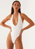 Delia One Piece Swimsuit White