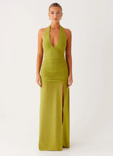 Island Muse Dress Lime