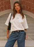 Signature Oversized Tee White