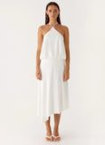To The Girls Midi Dress White