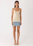 Lion Heart Knit Mini Dress Ivory