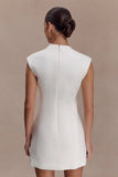 Victoria Cut Out Suiting Mini Dress Ivory