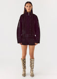 Jeremy Faux Suede Shorts Black