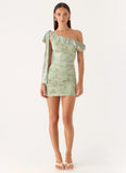Hidden Gesture Mini Dress Wispy Fern
