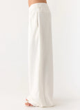Isobel Linen Pants - White