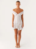 Kirby Mini Dress Blue Stripe