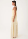 Elianah Scarf Maxi Dress Yellow