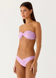Delta Bandeau Bikini Top Lavender