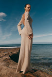 Atticus Knit Maxi Dress With Sequin Gold
