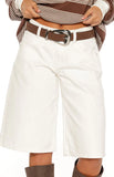 Carolyn Dark Brown Suedette Belt with Silver Buckle