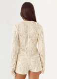 Ellington Long Sleeve Top - Ivory