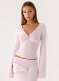 Colipso Long Sleeve Top Pink